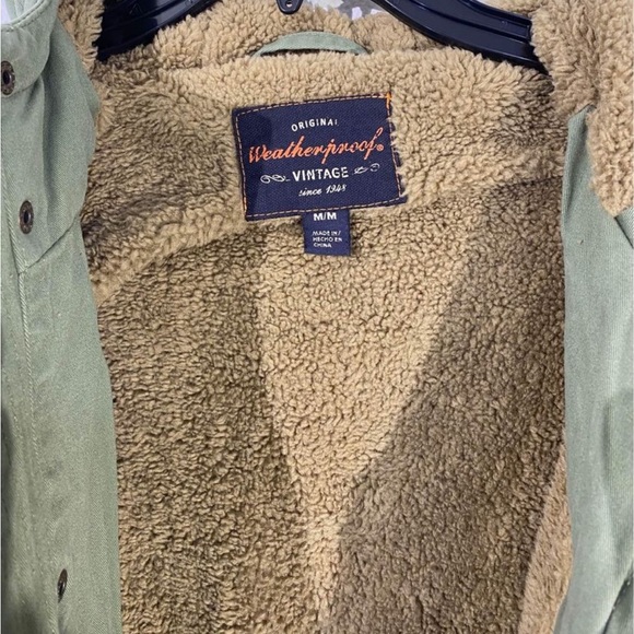 NWT Weatherproof Vintage Mens parka with Sherpa hood. Size medium - Picture 5 of 8